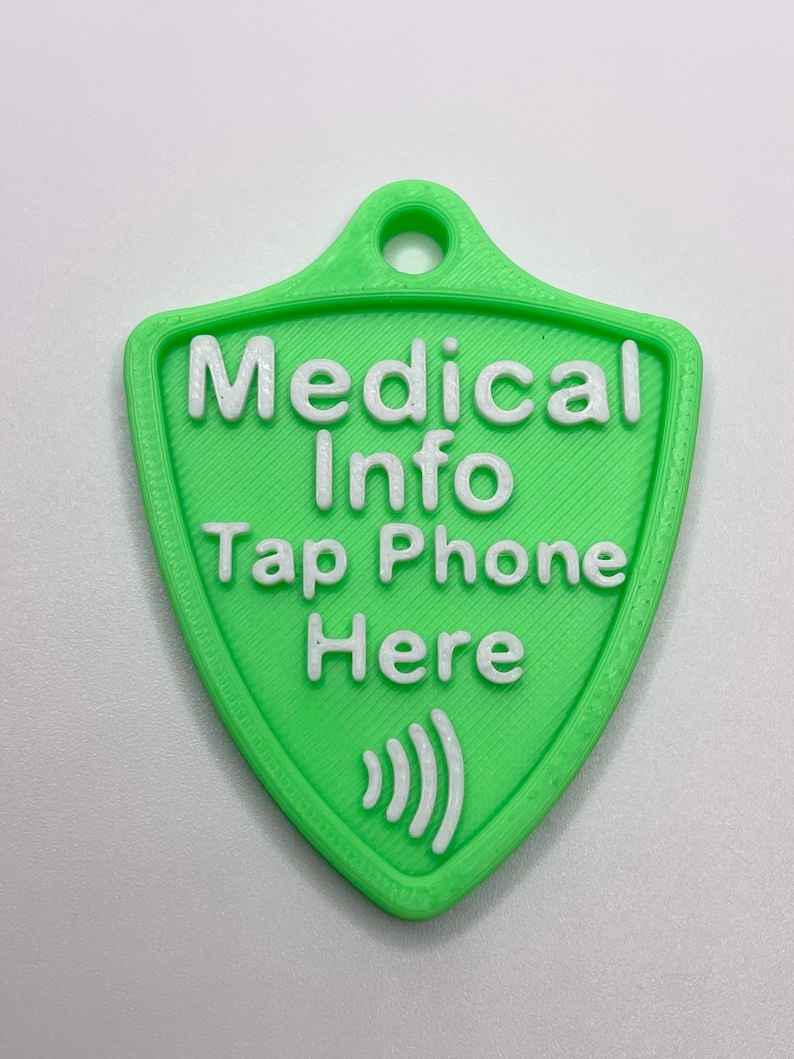 NFC Medical Alert Keychain – Nonverbal Autism Safety Tag, Emergency Contact Info, Backpack ID for Kids, Adults, Special Needs, AAC Device image 8
