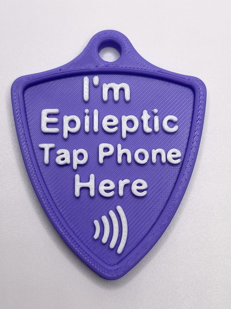 NFC Medical Alert Keychain – Nonverbal Autism Safety Tag, Emergency Contact Info, Backpack ID for Kids, Adults, Special Needs, AAC Device image 9
