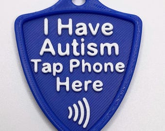 Silent Shield NFC Medical Alert Keychain – Autism, Nonverbal & Emergency ID Tag – Tap Phone for Info