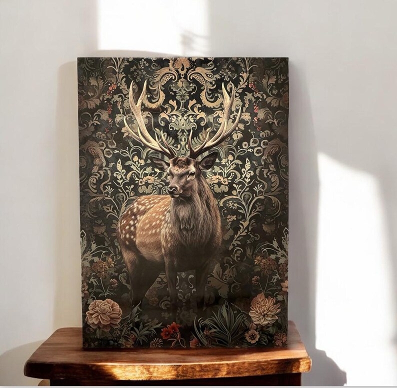 Cadre en bois William Morris Wall Art Set de 3, Benin