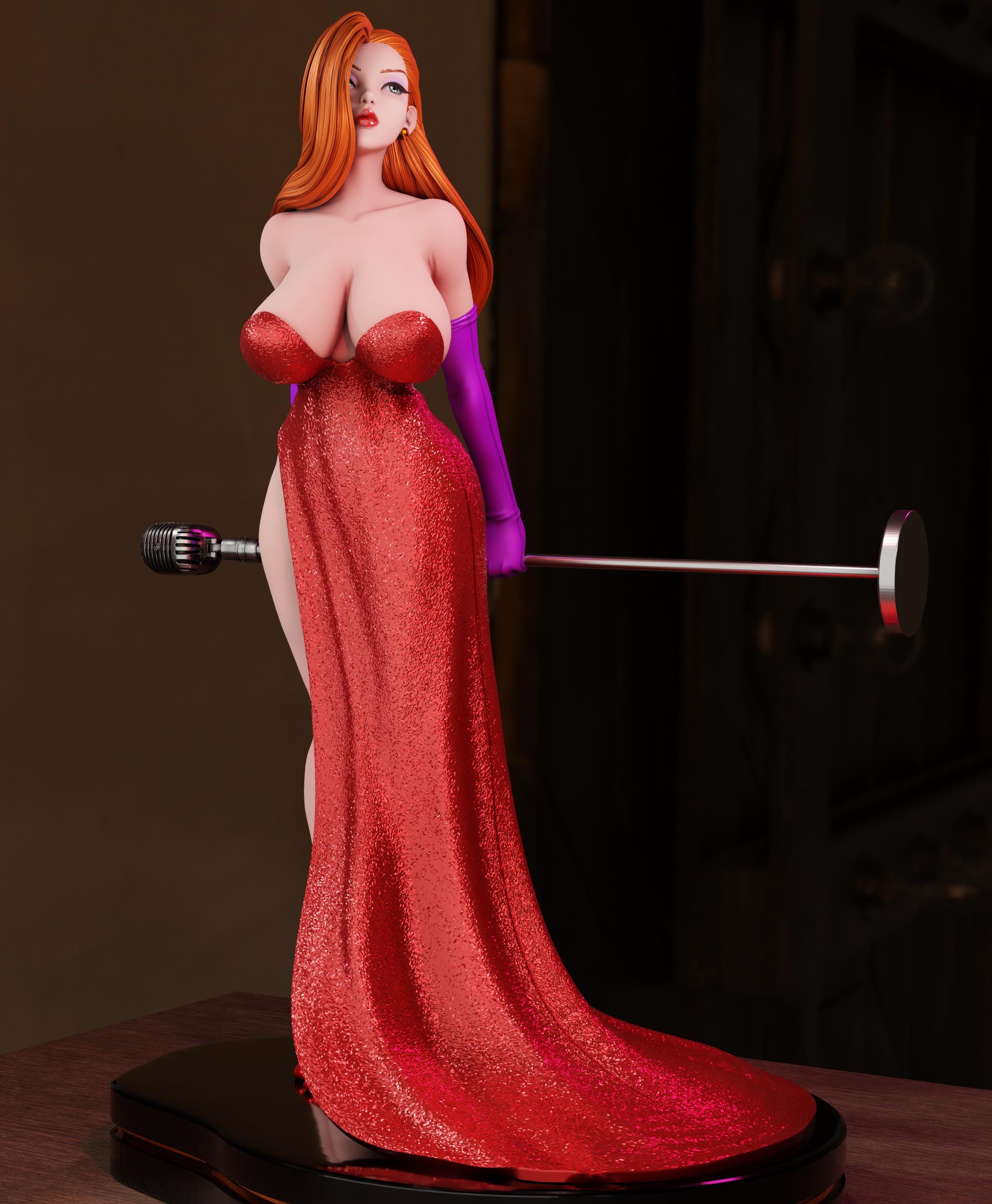 Jessica Rabbit (+18) 3D Print File .STL - Etsy