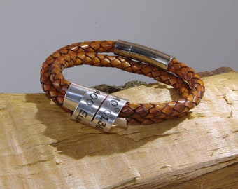 HANDGRAVIERT Schriftrolle Geburtsdaten Armband, Personalisierte Jahrestag Armband, Armband für Sie,Ihn, personalisierte Geburtstagsgeschenk