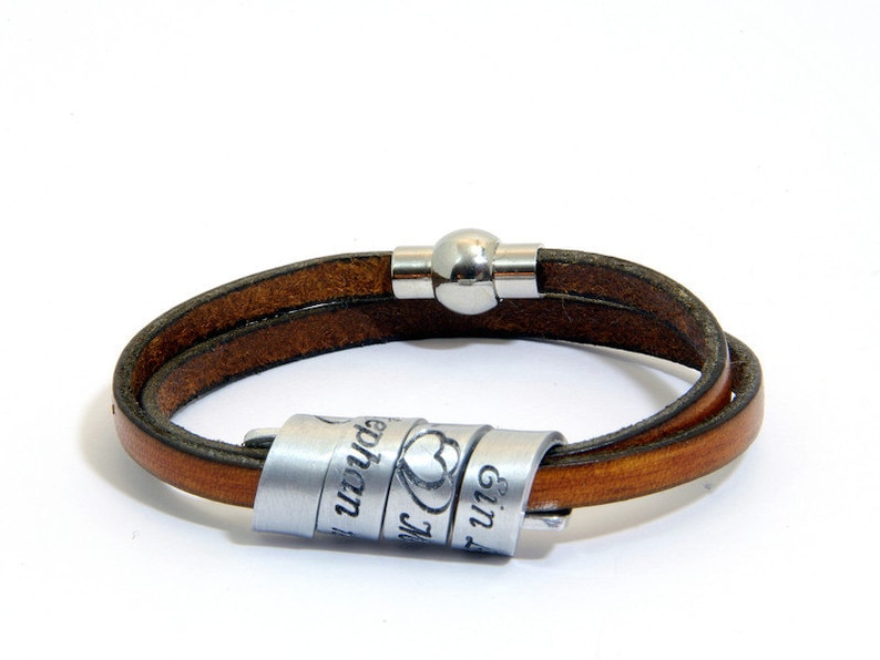 Secret message Personalised message Quote bracelet Bracelet with secret message Secret message leather bracelet Secret message bracelet
