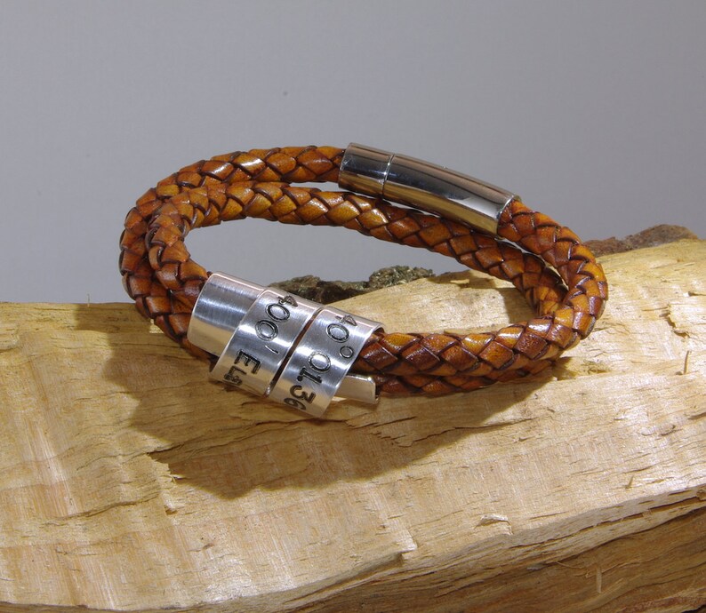 latitude and longitude bracelet for guys