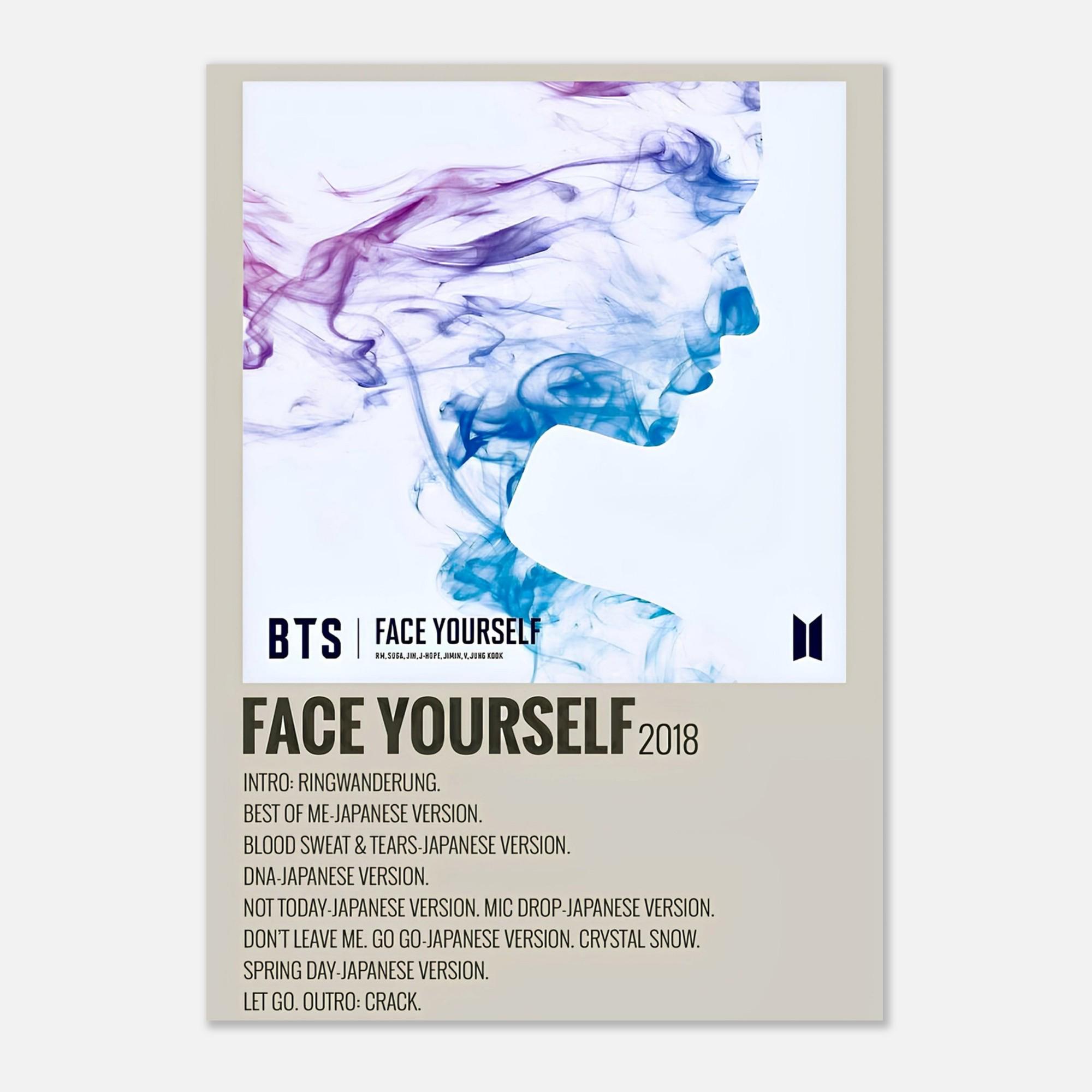 BTS Face Yourself Album Poster - K-pop Wall Art - Etsy