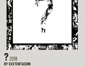 XXXTentacion – ? Album Poster (Digital Download, Unique Music Wall Art, Rap Decor, XXXTentacion Fan Art)