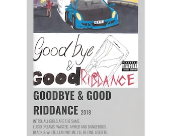 Juice WRLD &quot;Goodbye & Good Riddance&quot; Album Poster - Music Wall Art for Fans, Hip Hop Decor