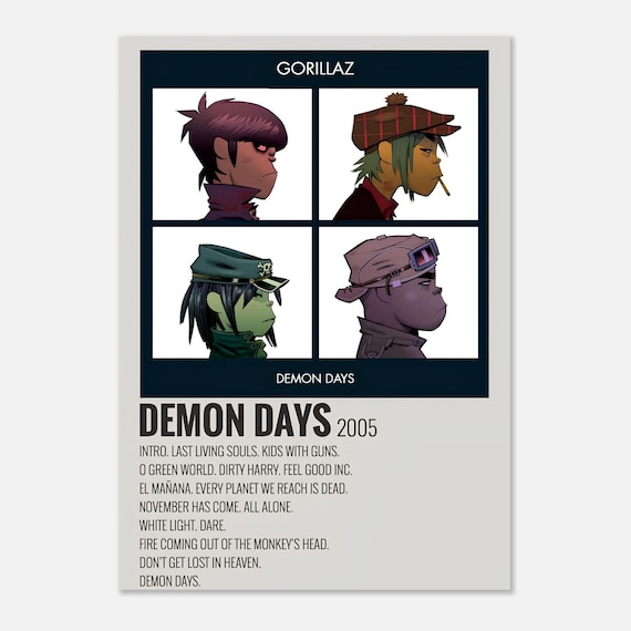 Golliraz Demon Daysポスター DEMON DAYS（映画ポスター） : r/gorillaz