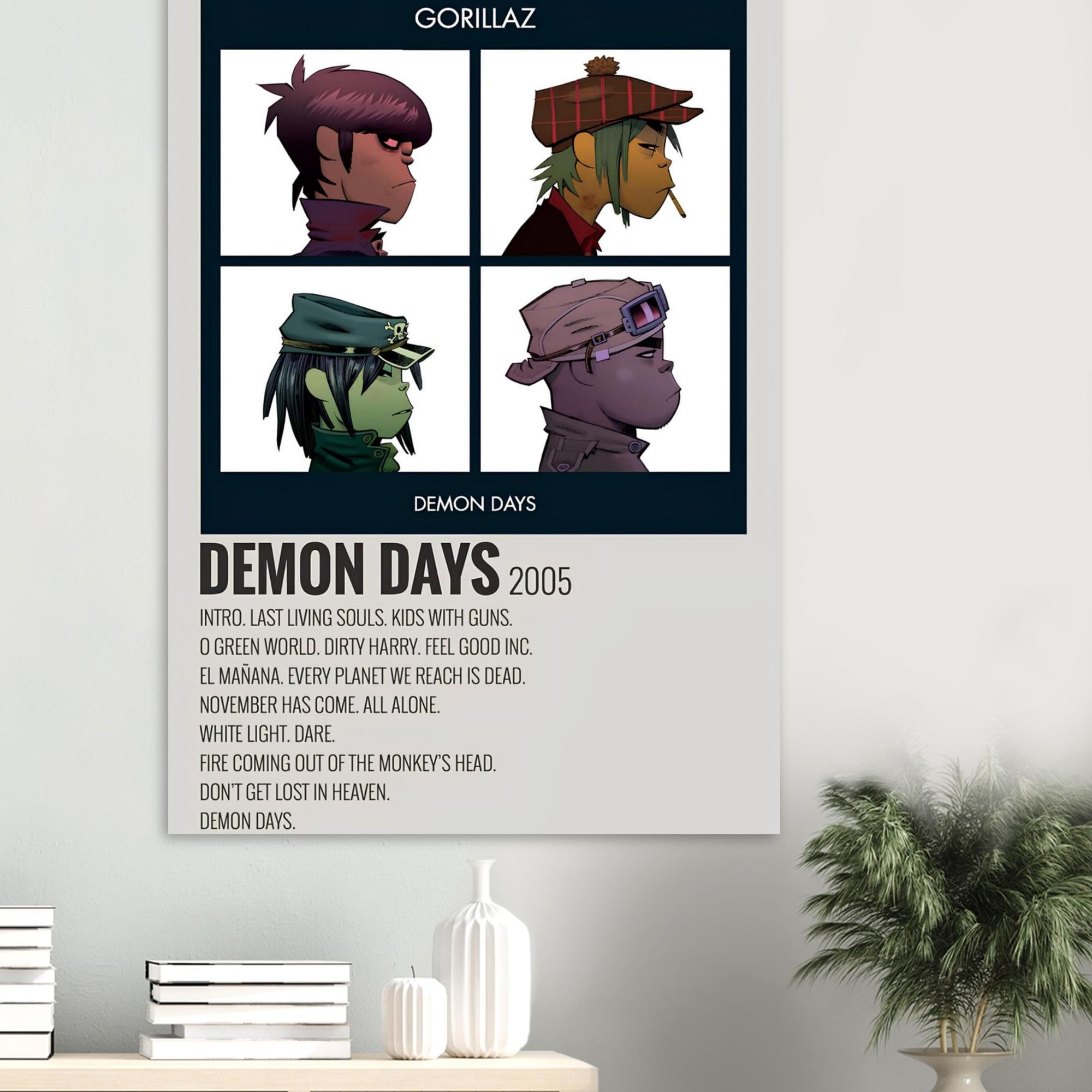 Gorillaz Demon Days 2005 Album Poster - Iconic Music Art