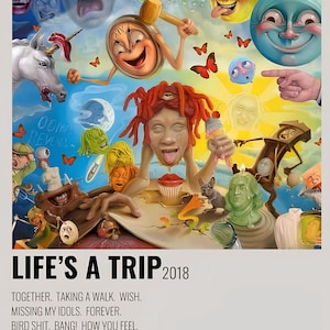 Trippie Redd's Album Cover Print - Fügen Sie sofort etwas Rap-Flair zu Ihrem Raum hinzu, digitaler Download, 2018 Album Cover Print