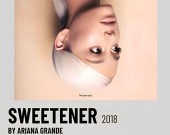 Ariana Grande – Sweetener 2018 Album Poster Digital Download, Pop Music Art, Ariana Grande Artwork, Pop Decor, Album Art Print