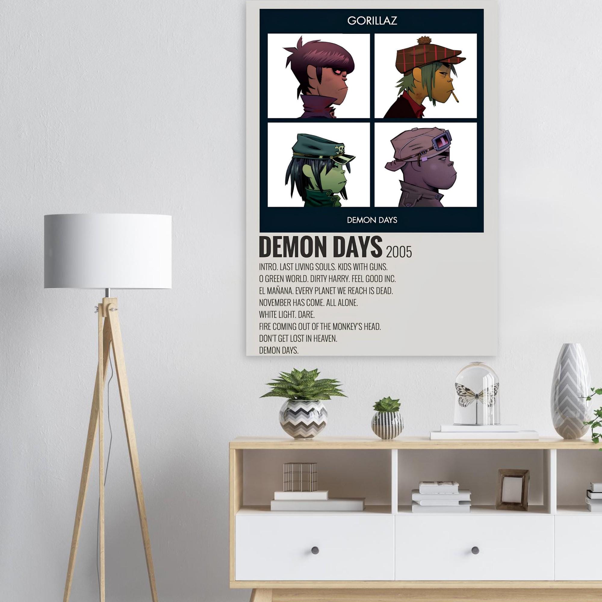Golliraz Demon Daysポスター Gorillaz Demon Days 2005 Album Poster
