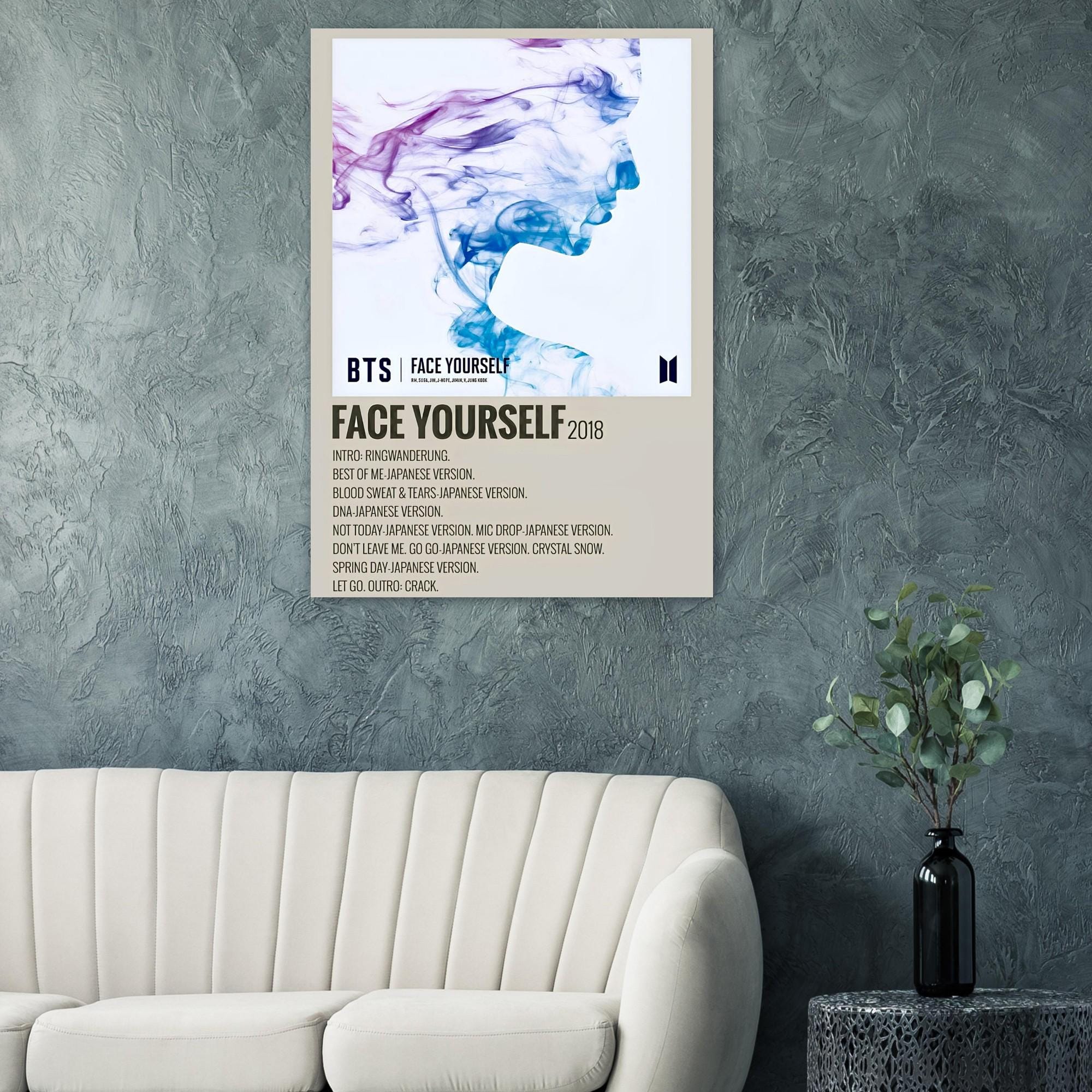 BTS Face Yourself Album Poster - K-pop Wall Art - Etsy