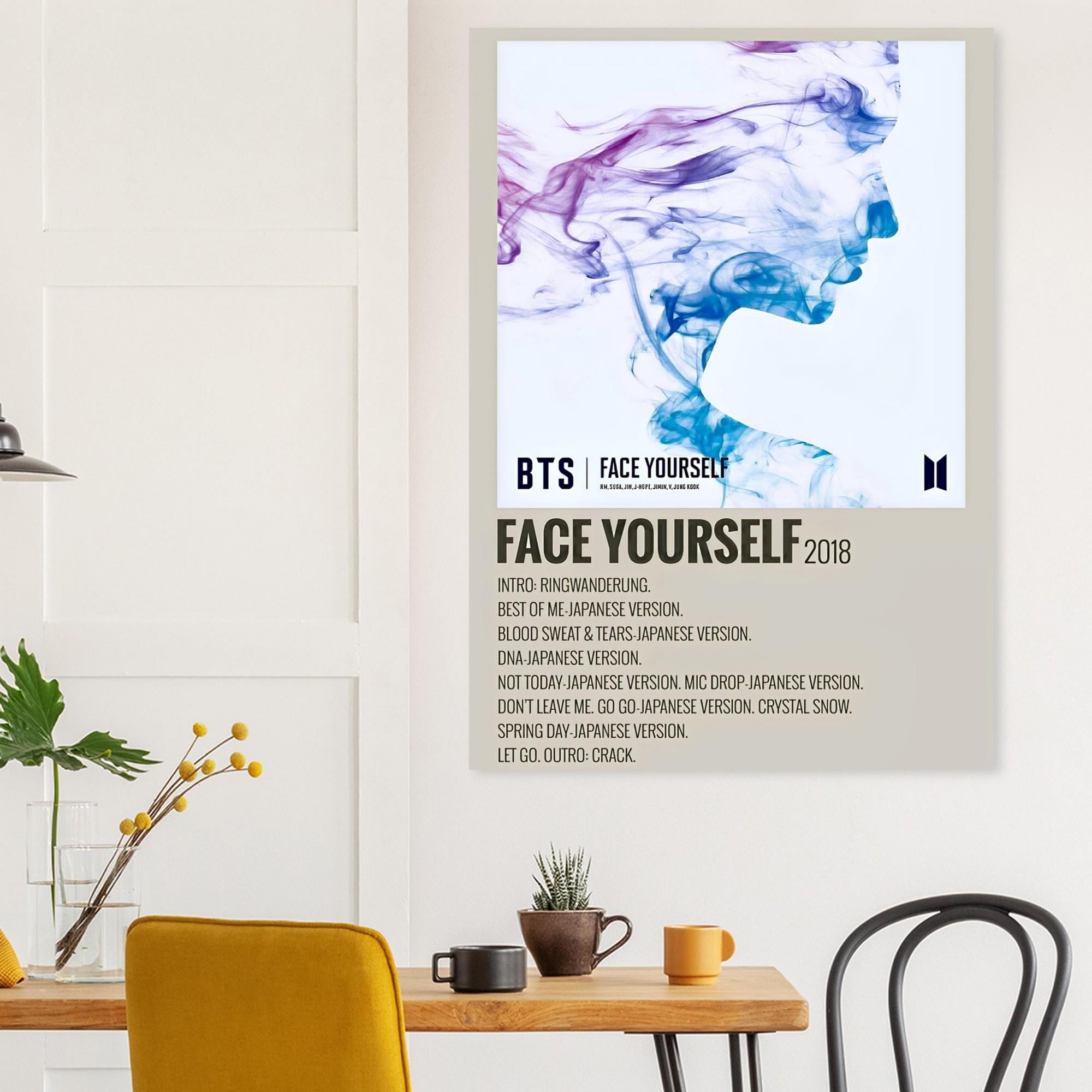 BTS Face Yourself Album Poster - K-pop Wall Art - Etsy
