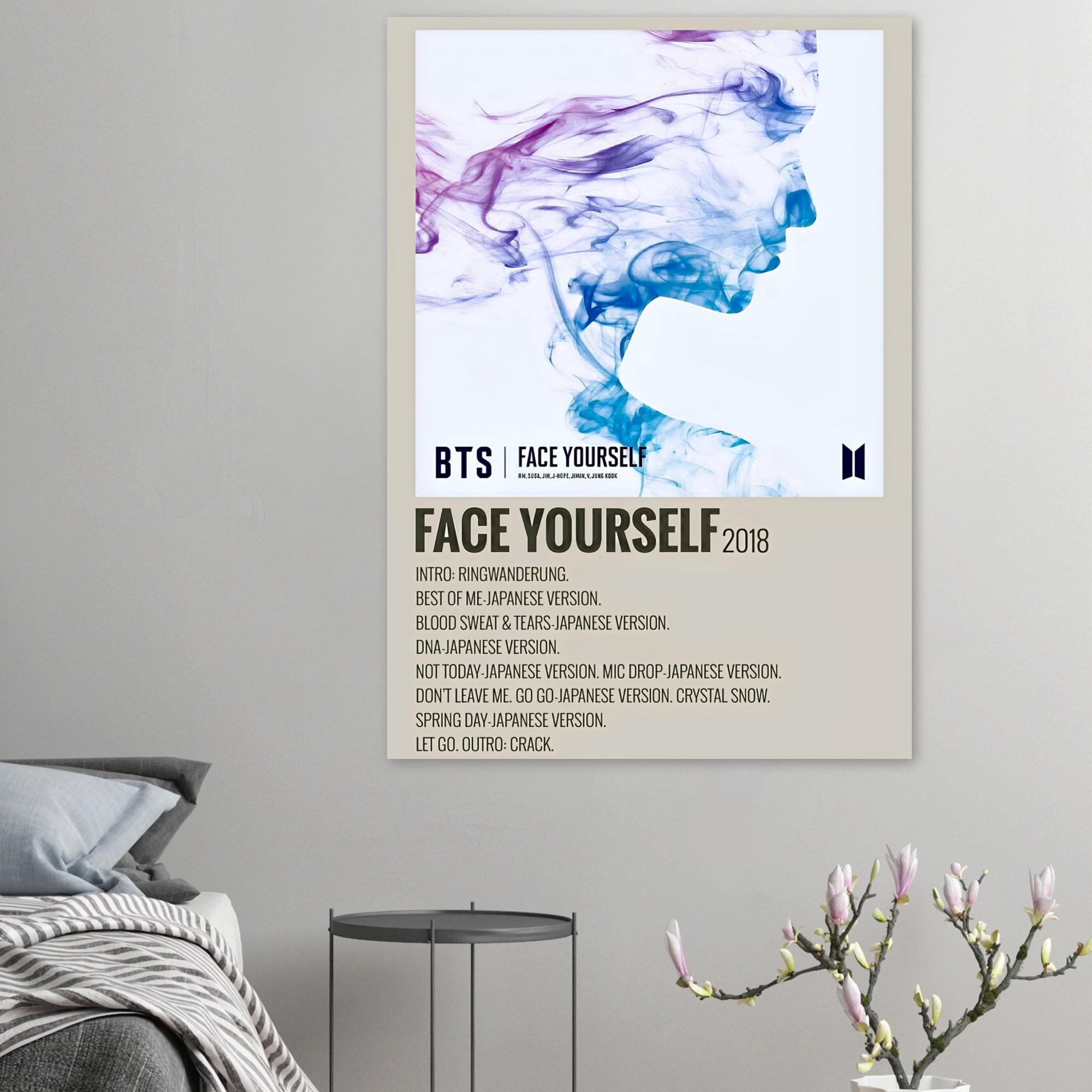 BTS Face Yourself Album Poster - K-pop Wall Art - Etsy
