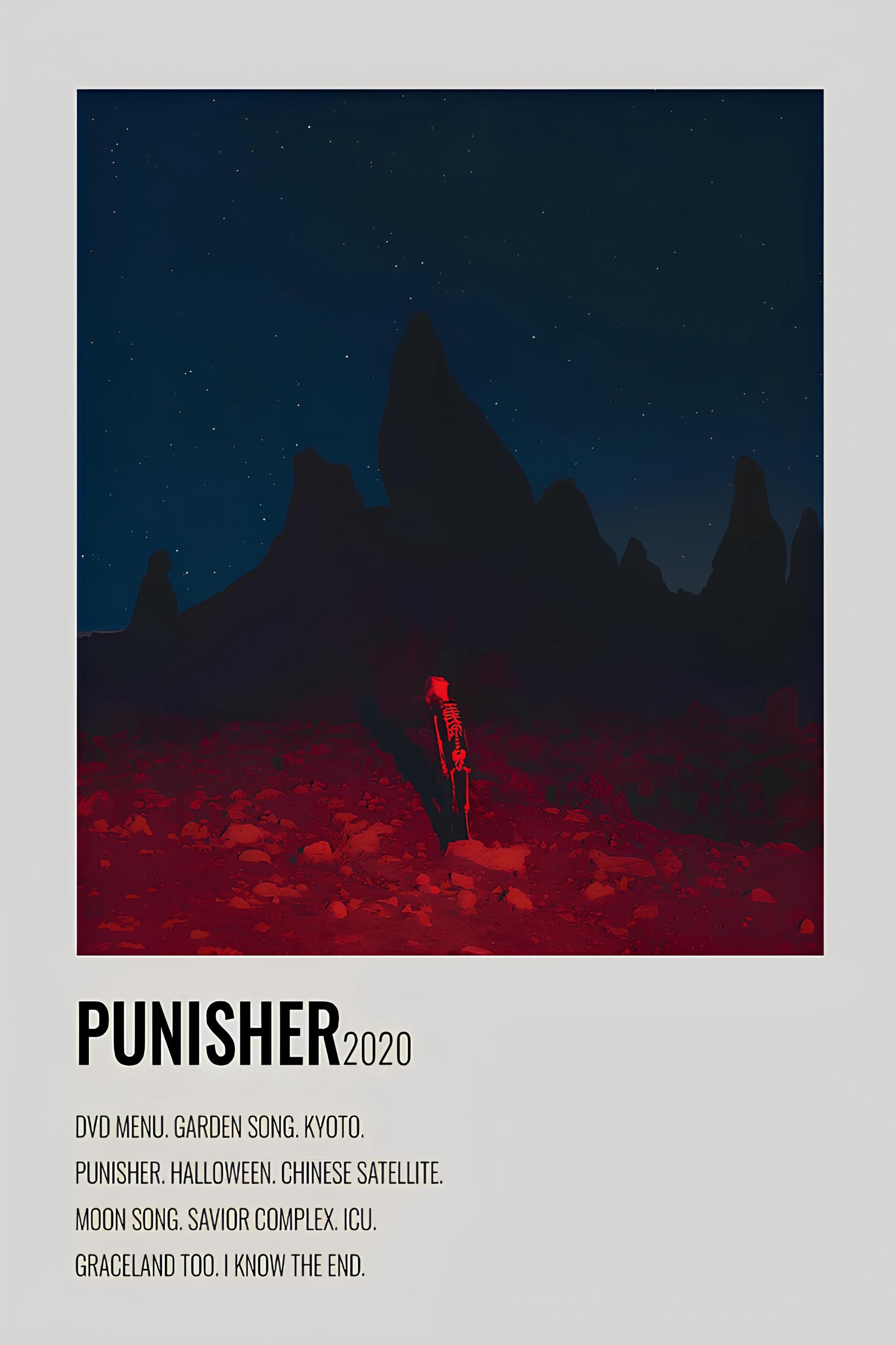 Phoebe Bridgers – Punisher Album Poster Digital Download, Atmospheric Music Wall Art, Indie Decor, Phoebe Bridgers Fan Art