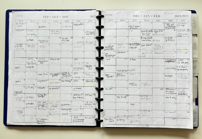 SEASONAL CALENDAR PRINTABLE | Spring Start | Mar '25-feb '26 | Digital ...