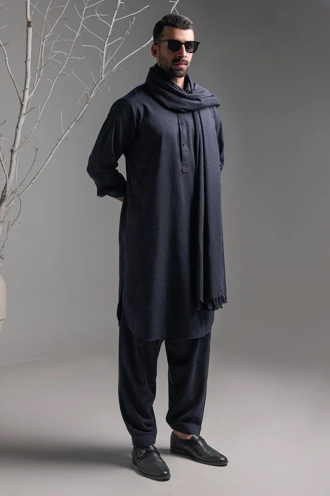 shalwar kameez with shawl