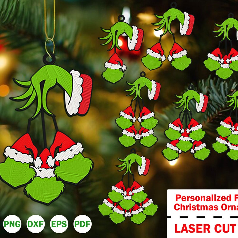 Grinch Hand Holding Ornament Template Etsy Grinch Hand Holding Ornament Template Etsy
