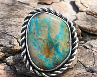 Turquoise Rope Ring