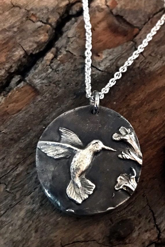 Etsy hummingbird deals necklace
