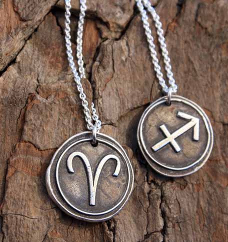 Wax Seal Zodiac Necklace