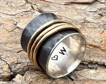 Mixed Metals Spinner Ring