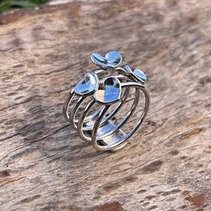 Sterling Silver - Floating Heart Ring