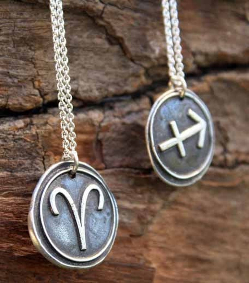 Wax Seal Zodiac Necklace