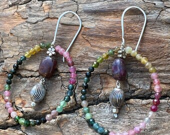 Tourmaline Ear Charms Earrings