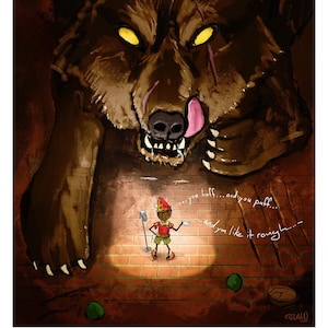 Little Wooden Boy - Dimension 20 Fanart Fine Art Print