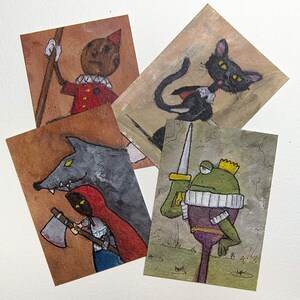 ACEO Original oder Druck Dimension20 Neverafter Artist Trading Card ATC