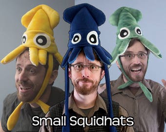 Plush Squid Hat - Small Fleece