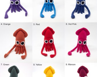 angry squid plush
