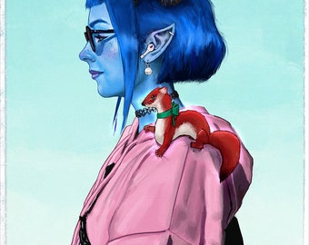 Jester and Sprinkle, Critical Role Fan Art Print