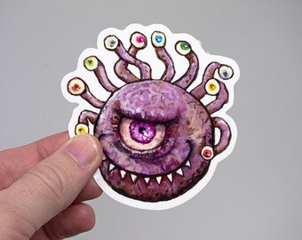 Beholder, 3" Vinyl Sticker, Weatherproof, DnD