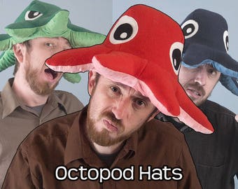 Fleece Octopod Hat - Various Colors