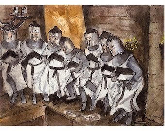 It is a Silly Place - Monty Python Fan Art Print 9x12 5x7