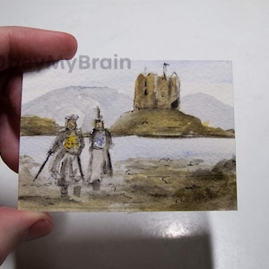 ACEO PRINT Artist Trading Card Monty Python Silly Kaniggits ATC