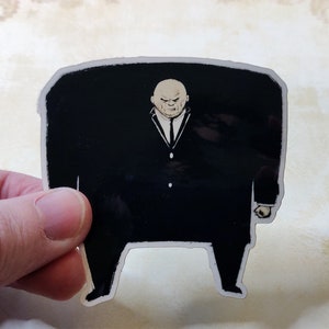 Crime Boss Sticker, 3&quot; Vinyl Sticker, Weatherproof, Fan Art