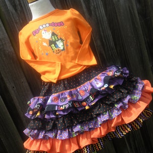 Shop Closing Ready to Ship Custom Boutique Halloween 6 Ruffle full 12 inches Girl 3 4 5 image 1