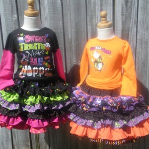 Shop Closing Ready to Ship Custom Boutique Halloween 6 Ruffle full 12 inches Girl 3 4 5 image 2