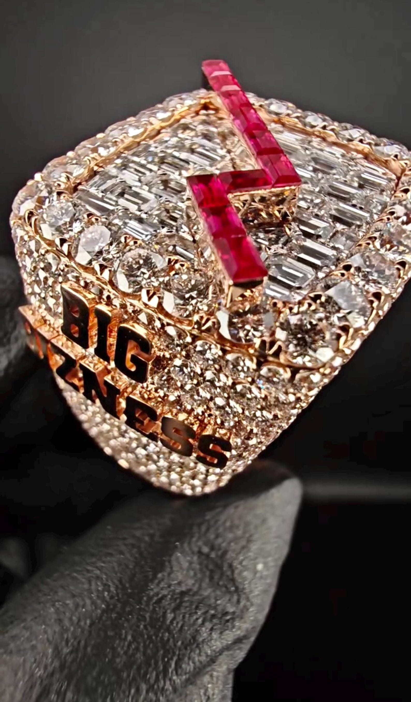 Custom Iced Out Championship Ring Men’s Hip Hop Bling Jewelry 925 ...