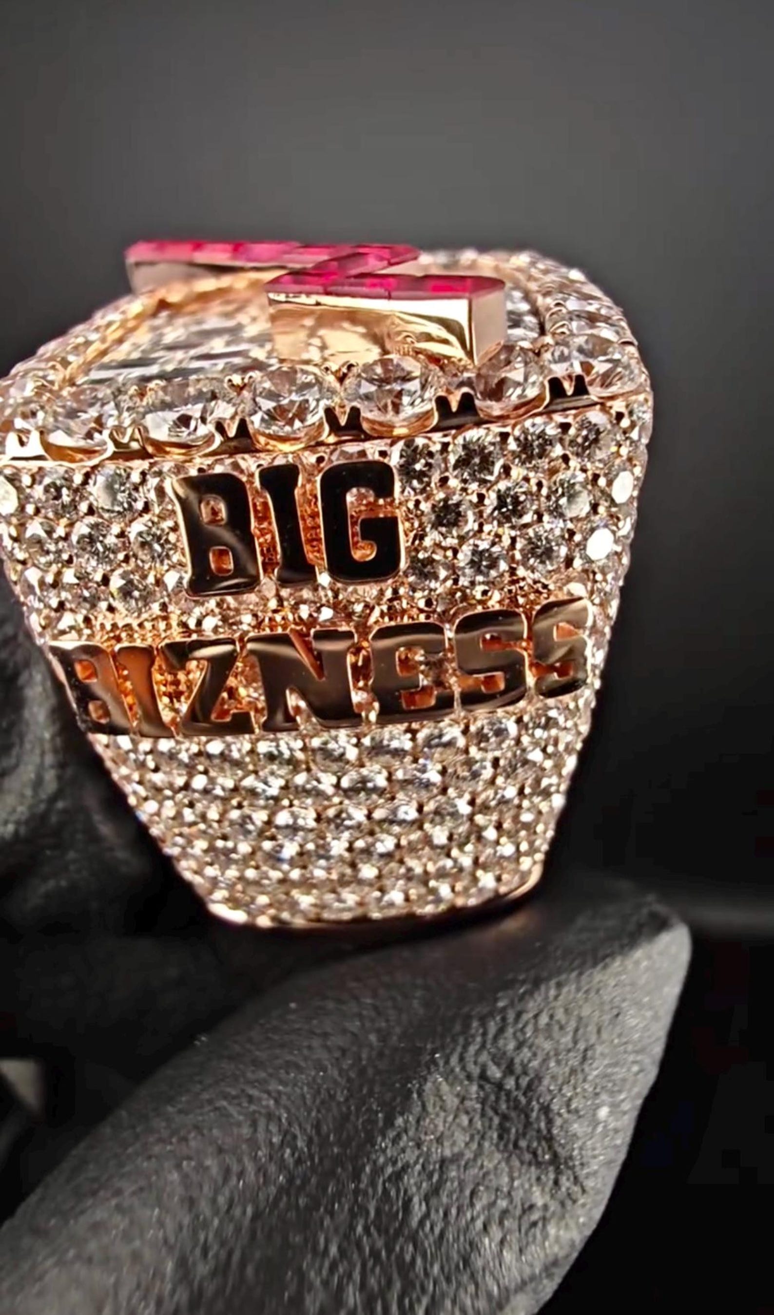 Custom Iced Out Championship Ring Men’s Hip Hop Bling Jewelry 925 ...