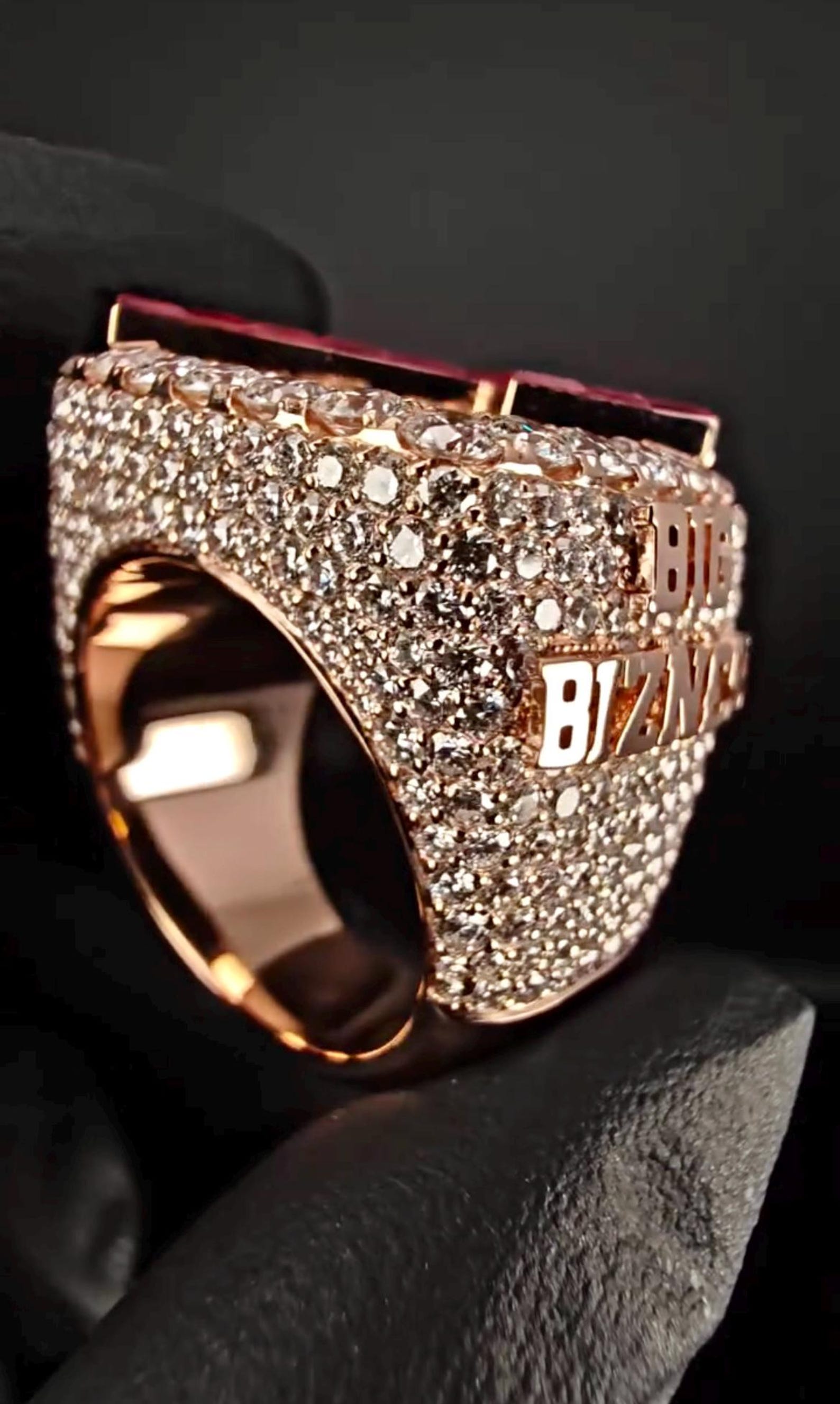 Custom Iced Out Championship Ring Men’s Hip Hop Bling Jewelry 925 ...