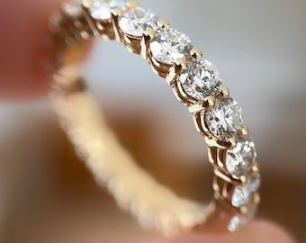 1カラット ダイヤモンド エタニティリング エタニティバンド ラウンド