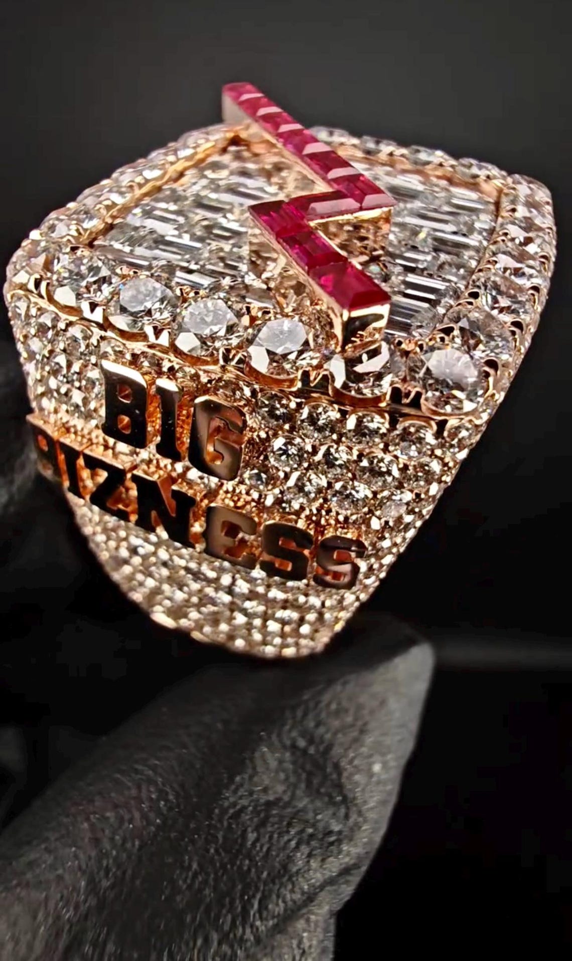 Custom Iced Out Championship Ring Men’s Hip Hop Bling Jewelry 925 ...