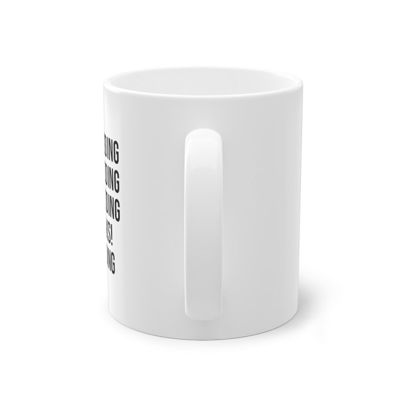 0.33L mug featuring the witty phrase "I hate coding, it works, I love coding"