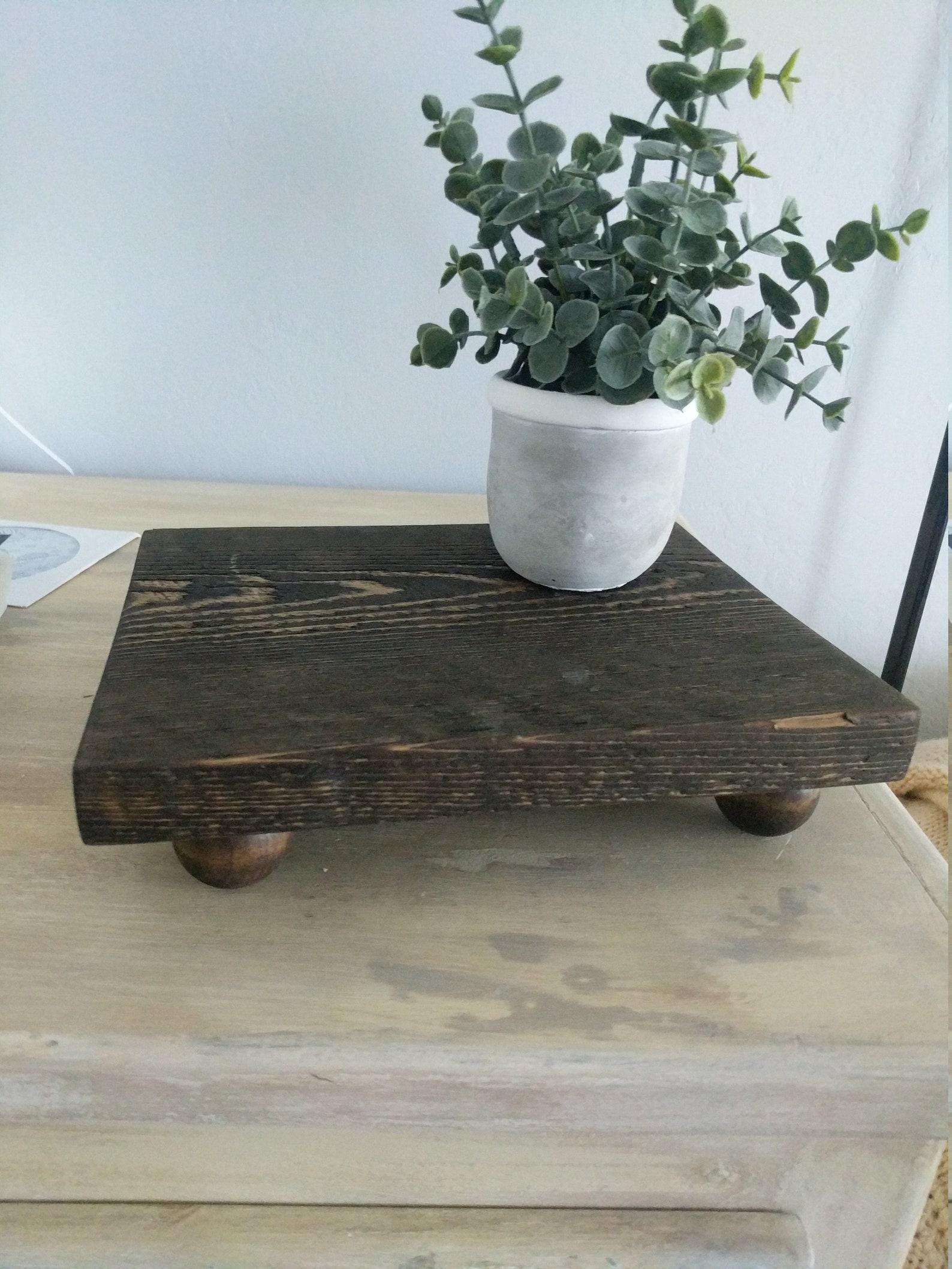 Farmhouse Wooden Riser Large Farmhouse Stand Wood Riser - Etsy