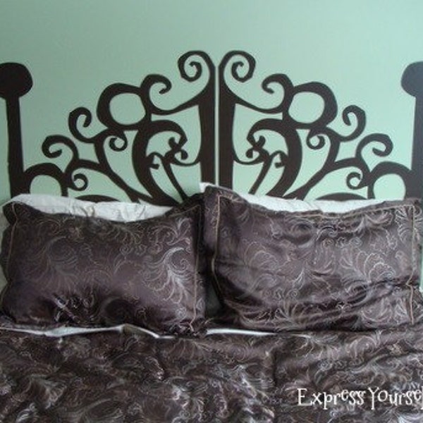 Twin Size Wrought Iron cercando Vinyl Head Board